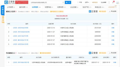 安控科技再陷法律风波 新增被执行人存续超1.44亿背后技术进展与债务并行危机揭示管理困局
